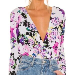 NWT BCBGeneration Floral Bodysuit